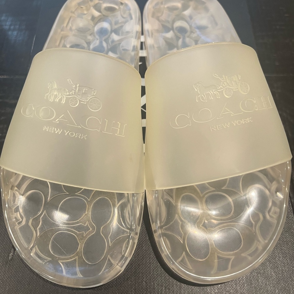 Clear Coach Slide Sandals - Picture 7 of 10
